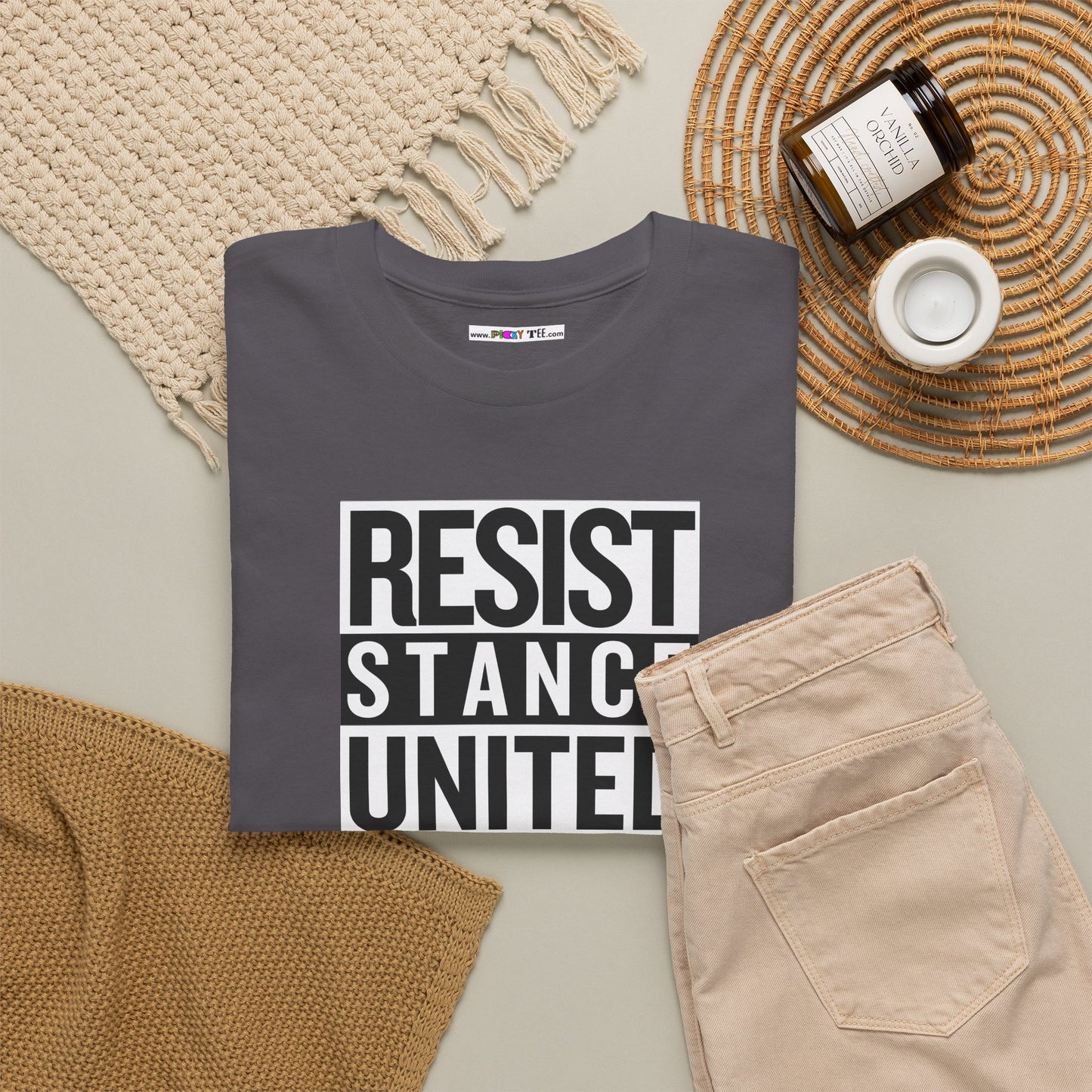 RESIST STANCE UNITED Unisex Heavy Cotton Tee