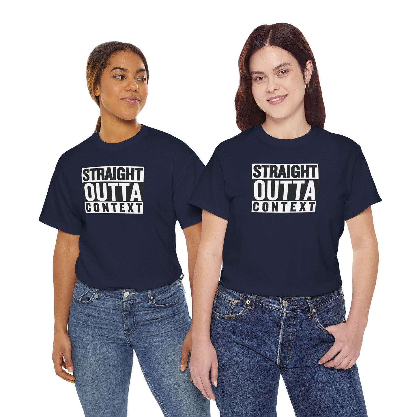 STRAIGHT OUTTA CONTEXT Unisex Heavy Cotton Tee
