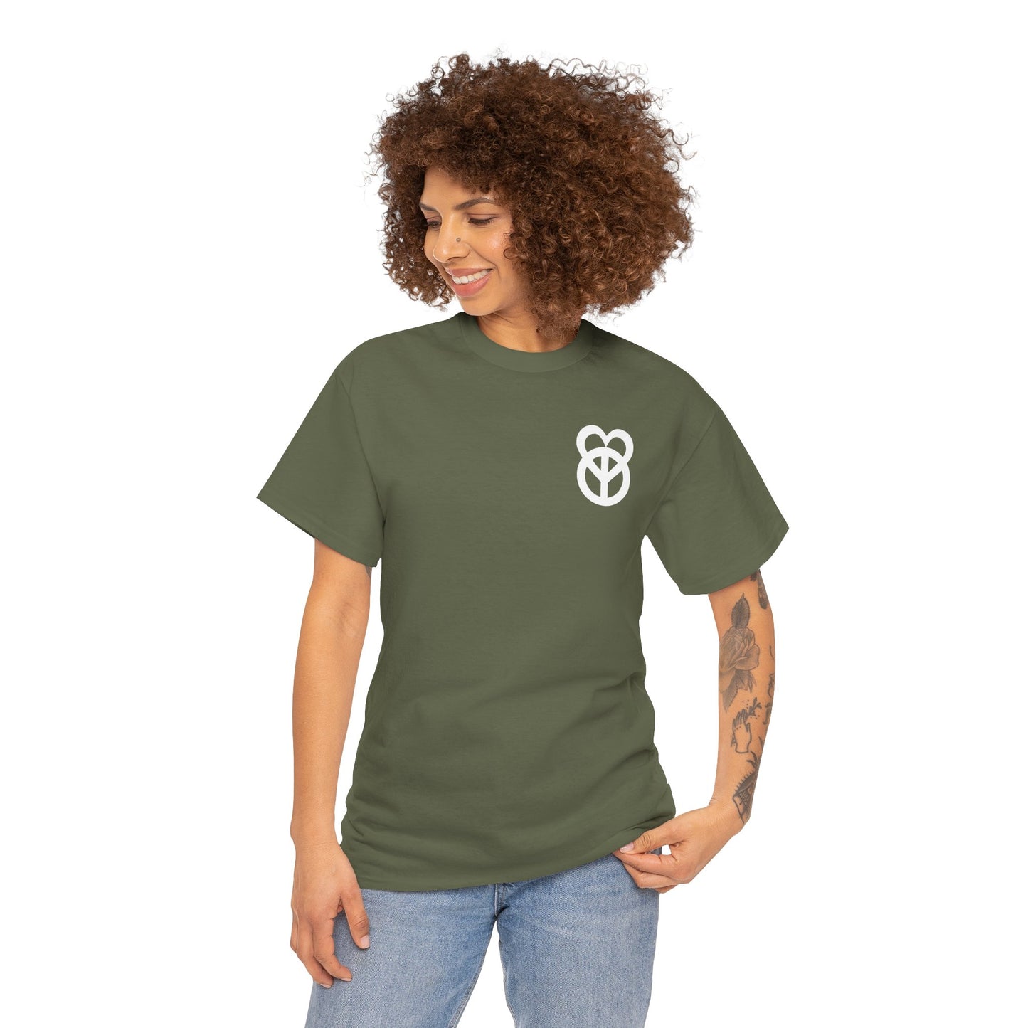 KEEP PEACE AND LOVE ON Unisex Heavy Cotton Tee