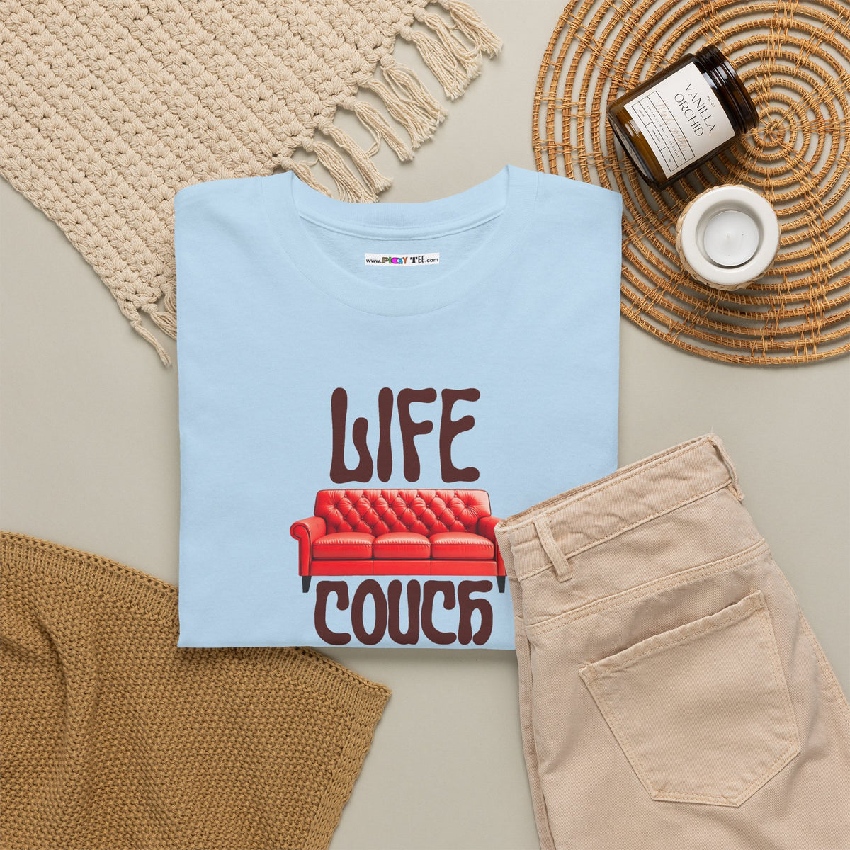 LIFE COUCH Unisex Heavy Cotton Tee