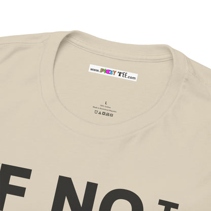 IF NOT NOW THEN WHEN Unisex Heavy Cotton Tee