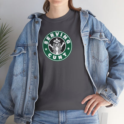 SERVINGCUNT Unisex Heavy Cotton Tee
