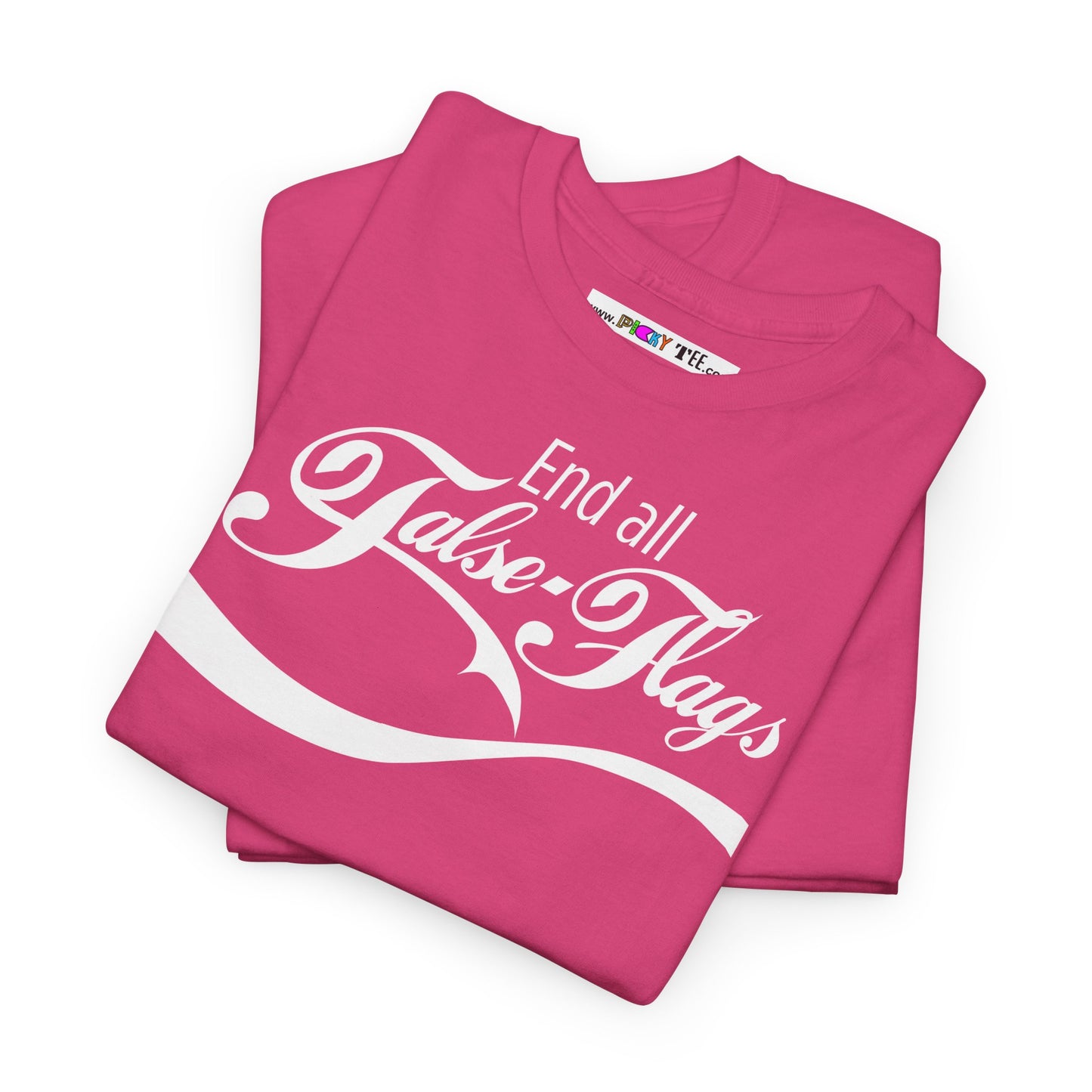 End all False Flags Unisex Heavy Cotton Tee