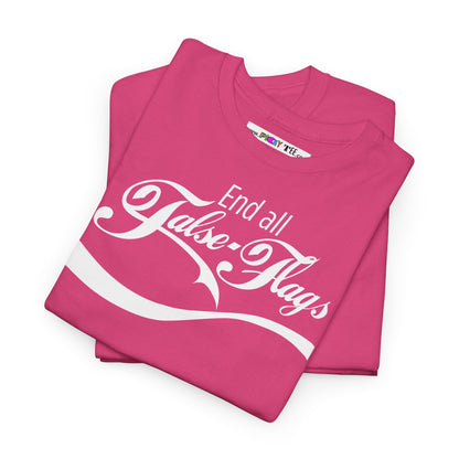 End all False Flags Unisex Heavy Cotton Tee
