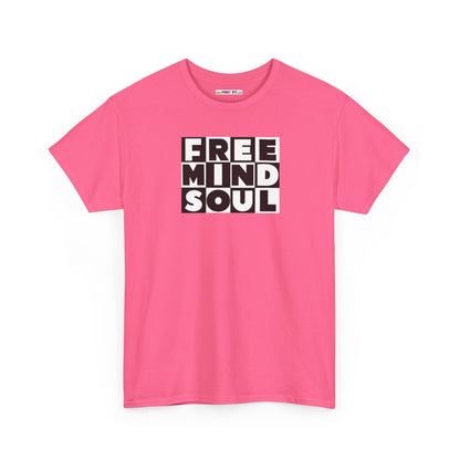 FREE MIND SOUL Unisex Heavy Cotton Tee