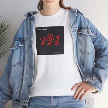 the PEACE ghost in the war-machine Unisex Heavy Cotton Tee