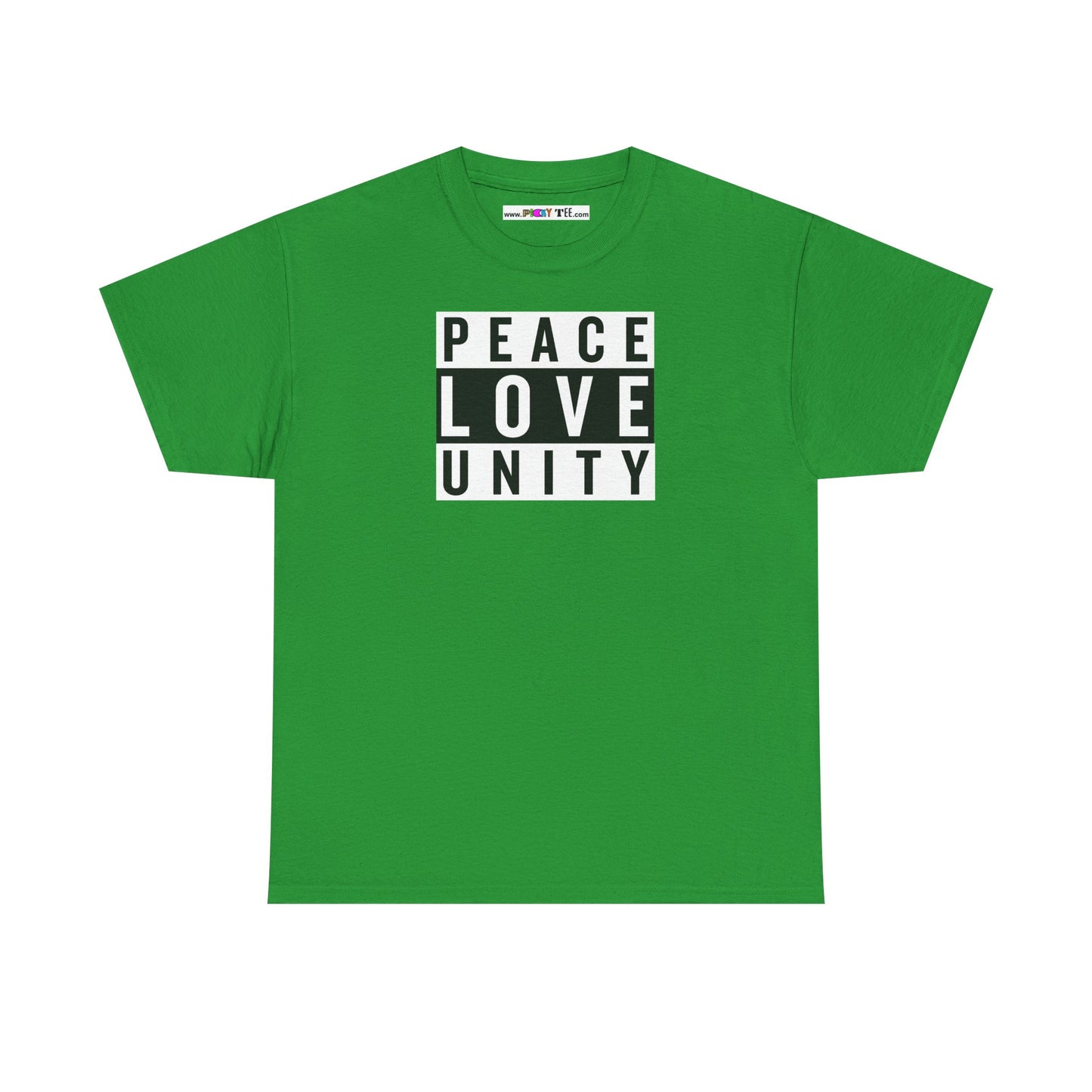PEACELOVEUNITY Unisex Heavy Cotton Tee