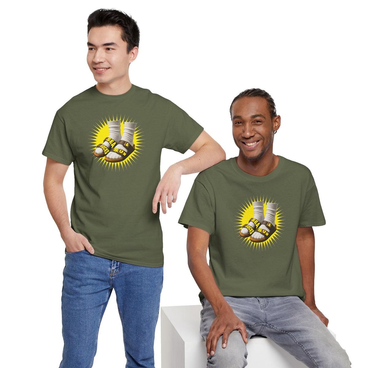 SEA SOCKS & SUN Unisex Heavy Cotton Tee