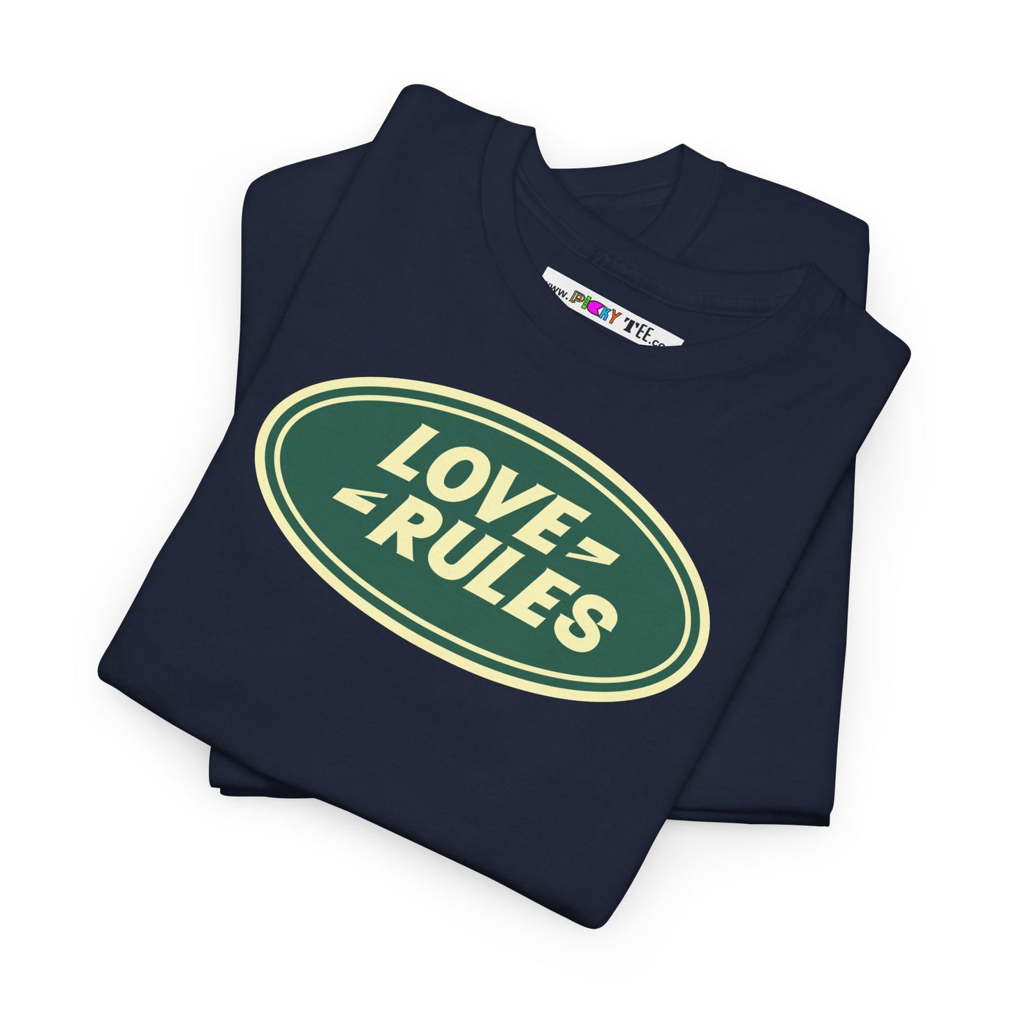 LOVE RULES Unisex Heavy Cotton Tee