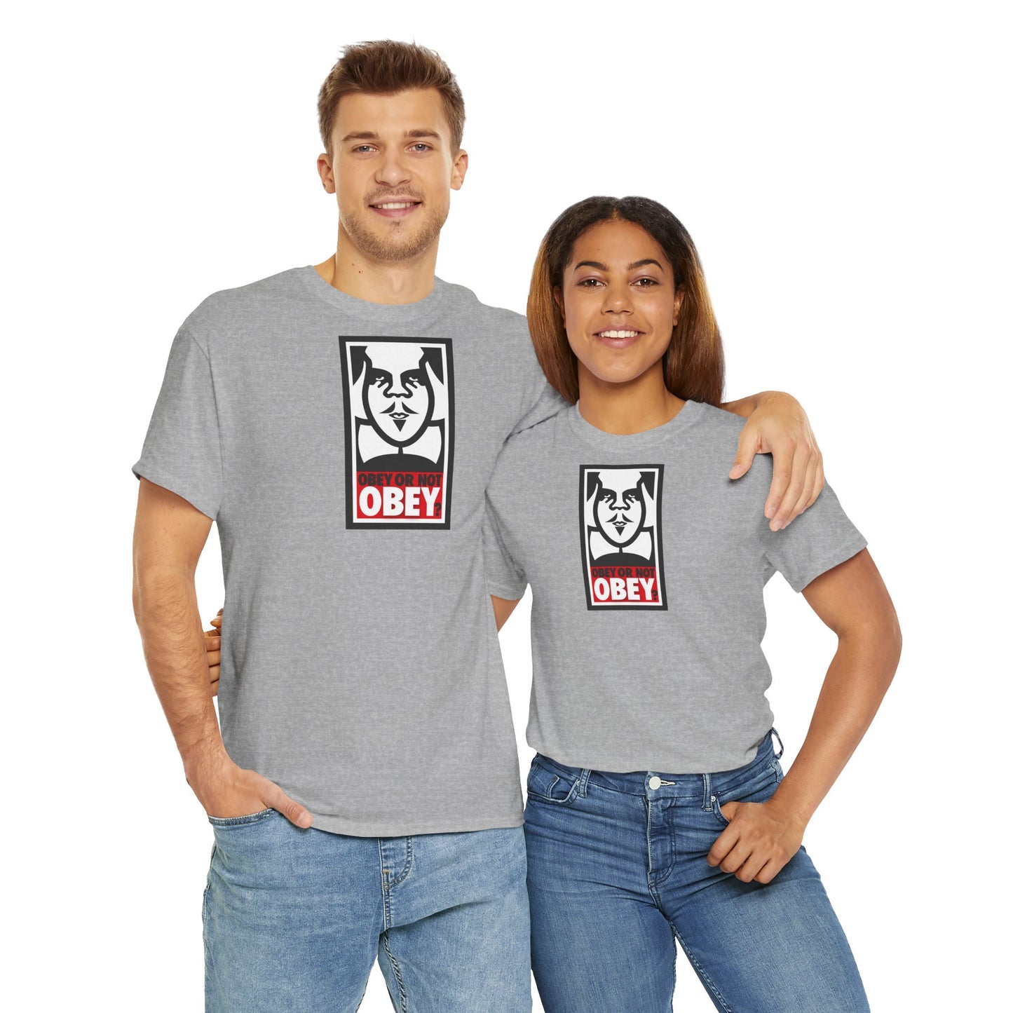 OBEY OR NOT OBEY? Unisex Heavy Cotton Tee