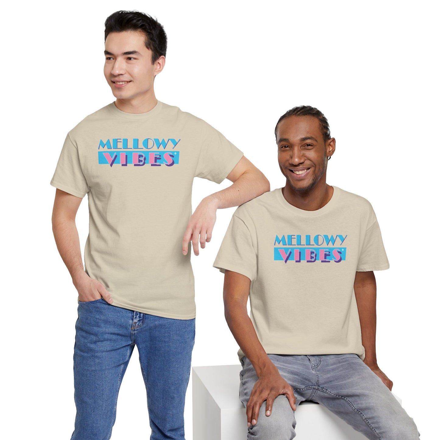 MELLOWY VIBES Unisex Heavy Cotton Tee