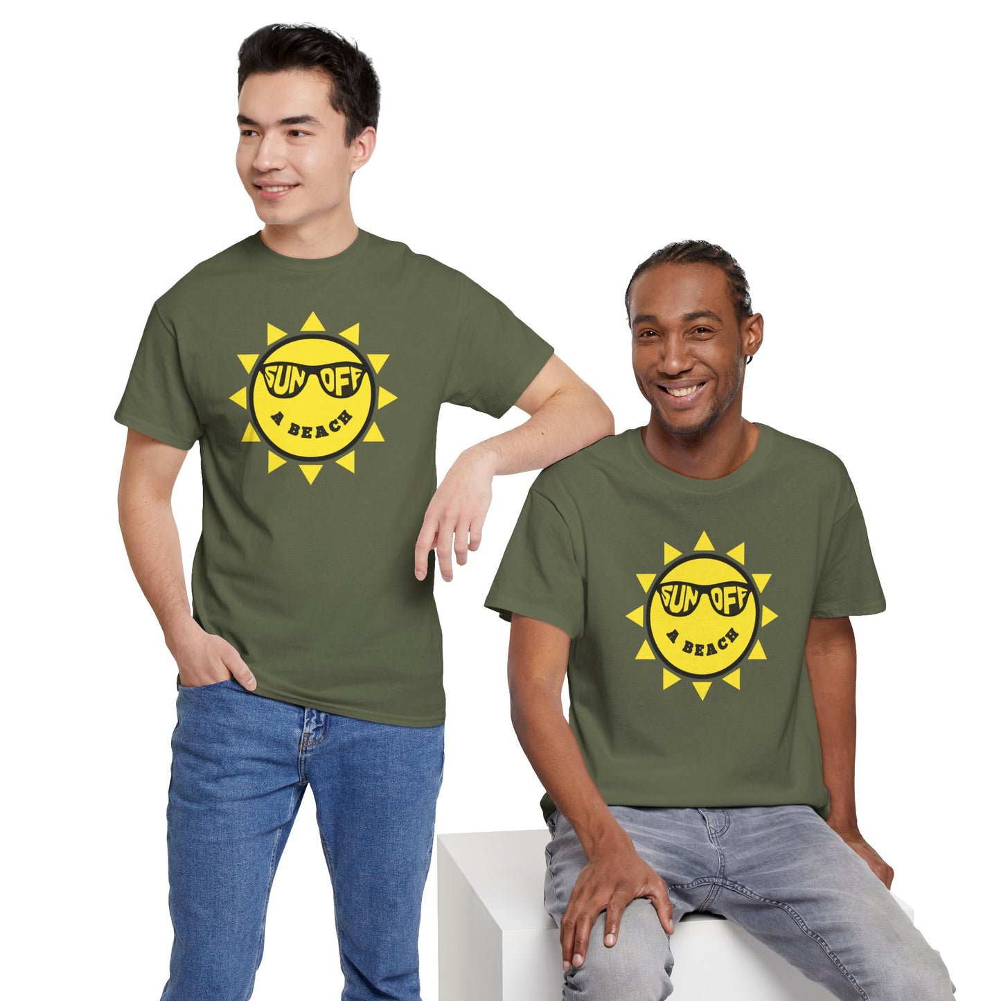 SUN OFF A BEACH Unisex Heavy Cotton Tee