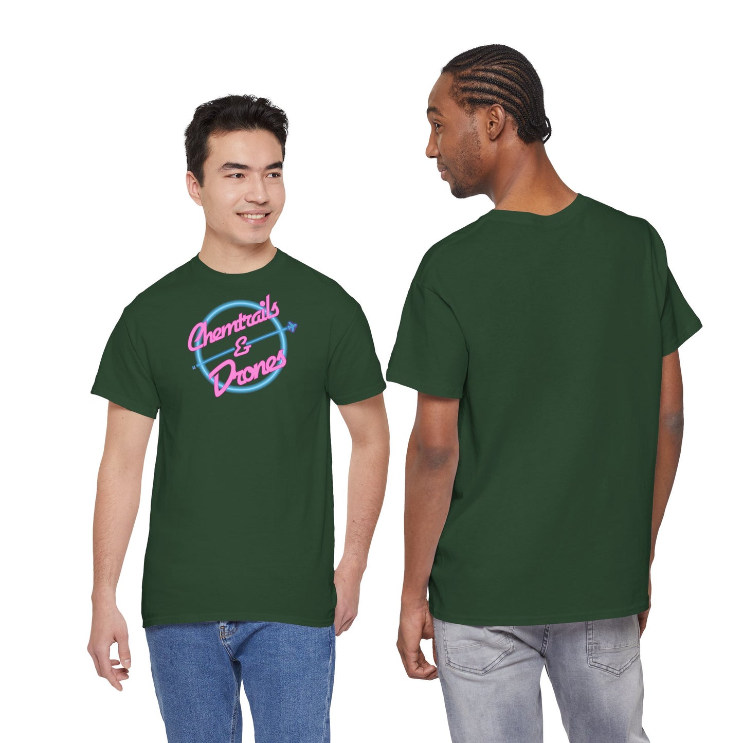 Chemtrails & Drones Unisex Heavy Cotton Tee