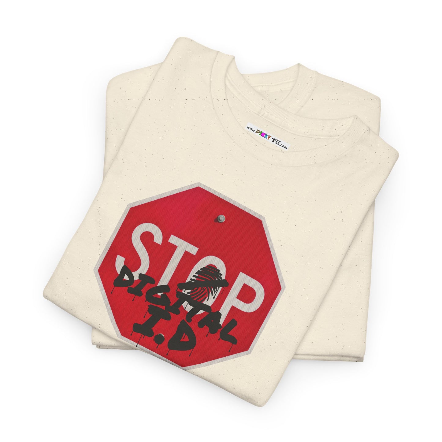 STOP digital i.d Unisex Heavy Cotton Tee