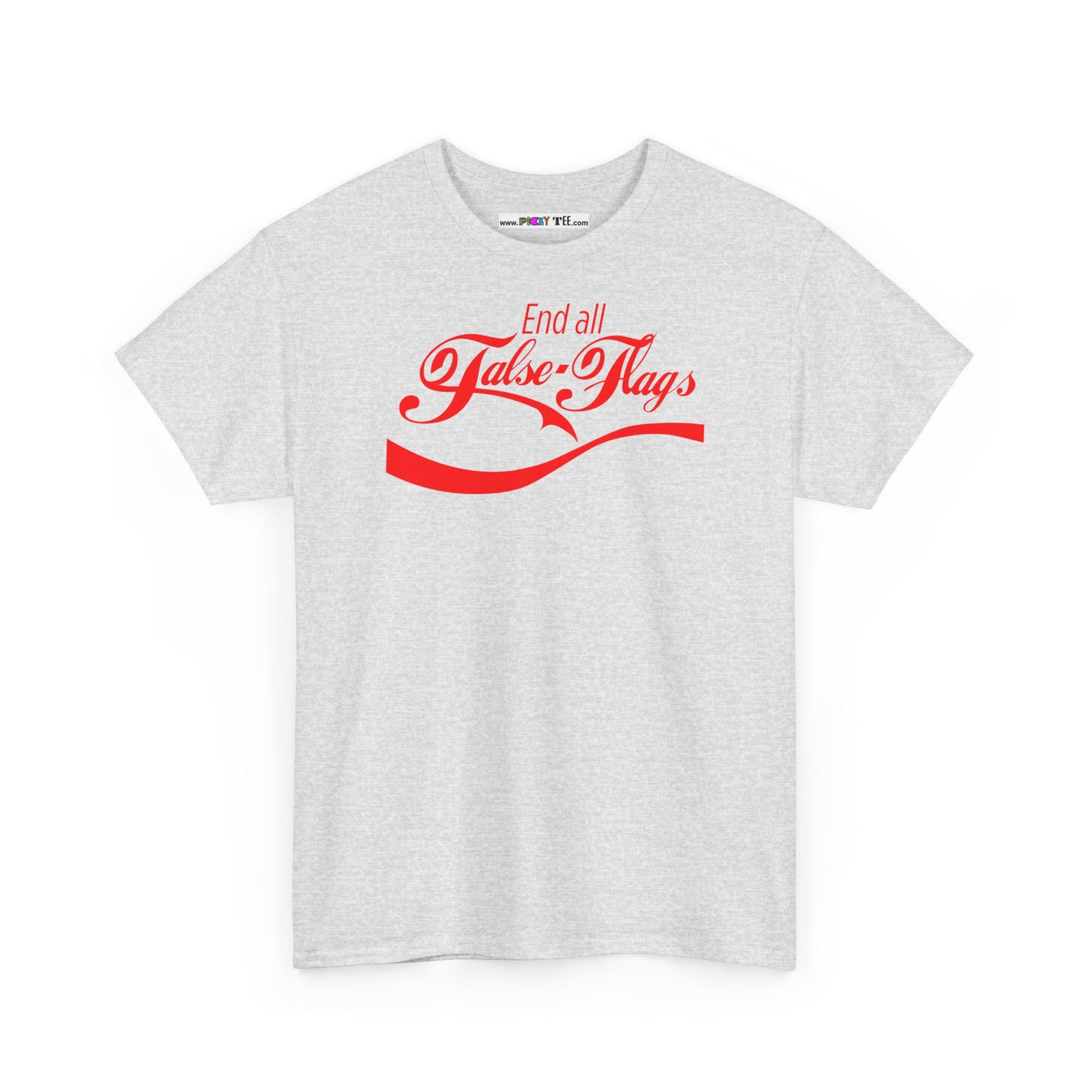 End all False Flags Unisex Heavy Cotton Tee