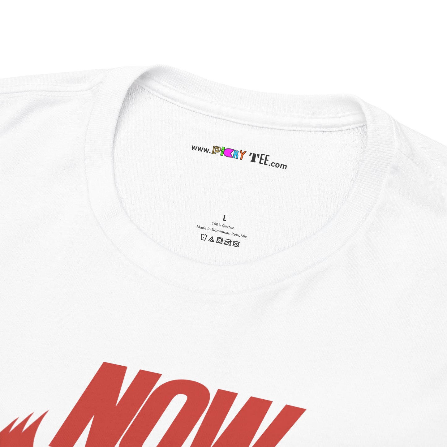 NOW JUST BE HERE Unisex Heavy Cotton Tee