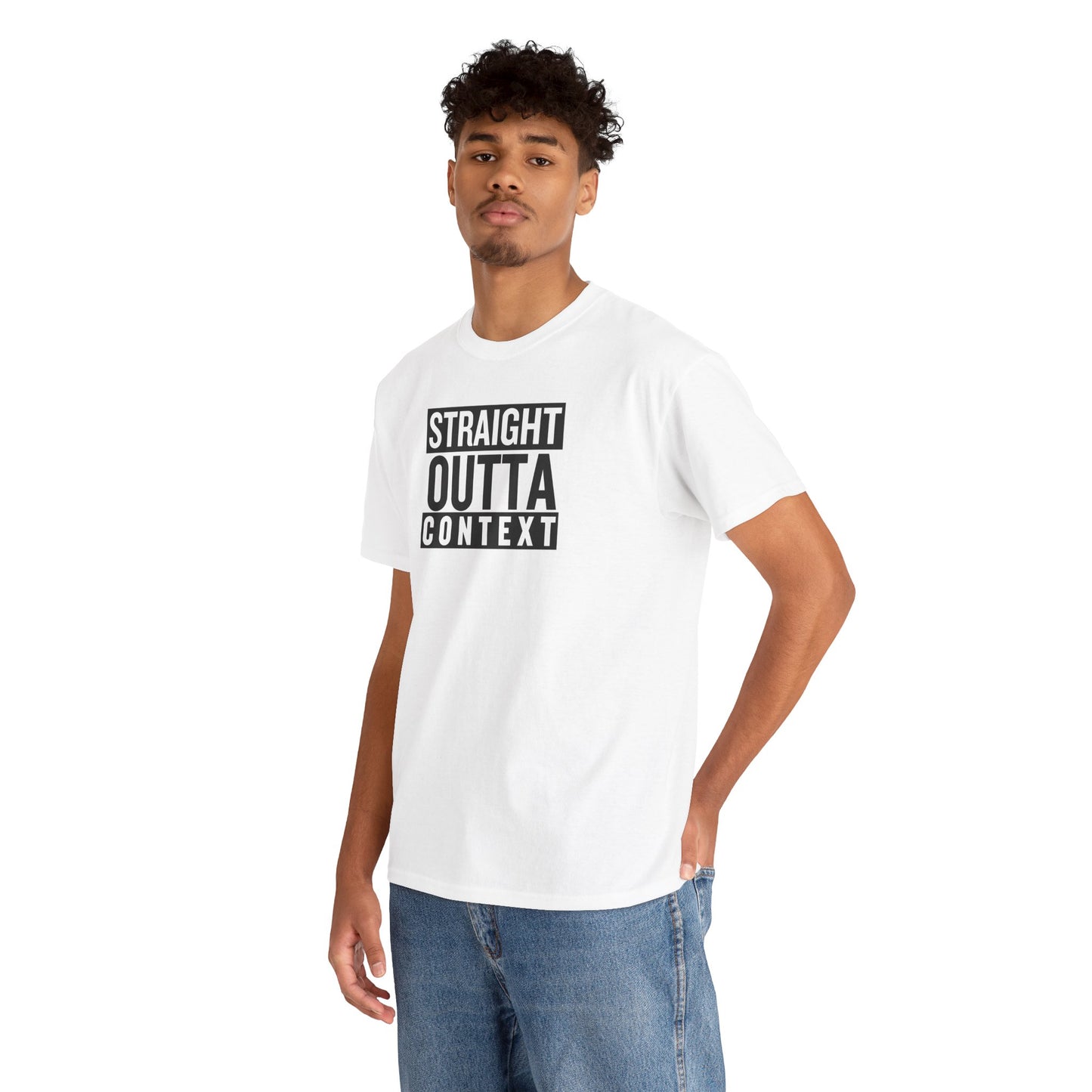 STRAIGHT OUTTA CONTEXT Unisex Heavy Cotton Tee
