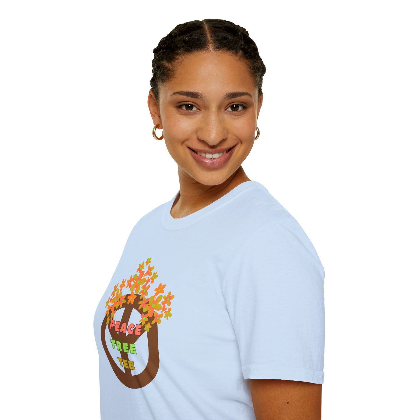 PEACE TREE TEE Unisex Softstyle 100% Cotton T-Shirt