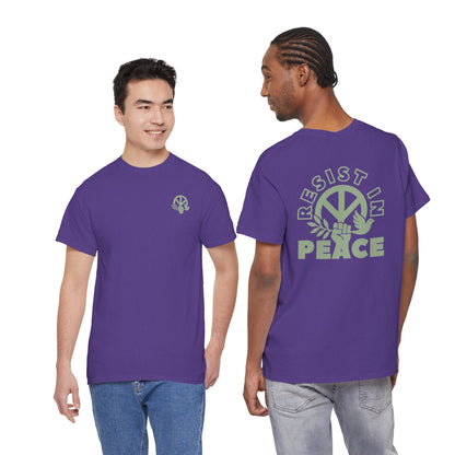 RESIST IN PEACE Unisex Heavy Cotton Tee
