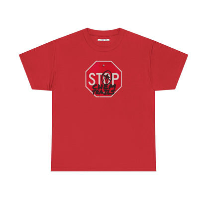STOP chem trails Unisex Heavy Cotton Tee