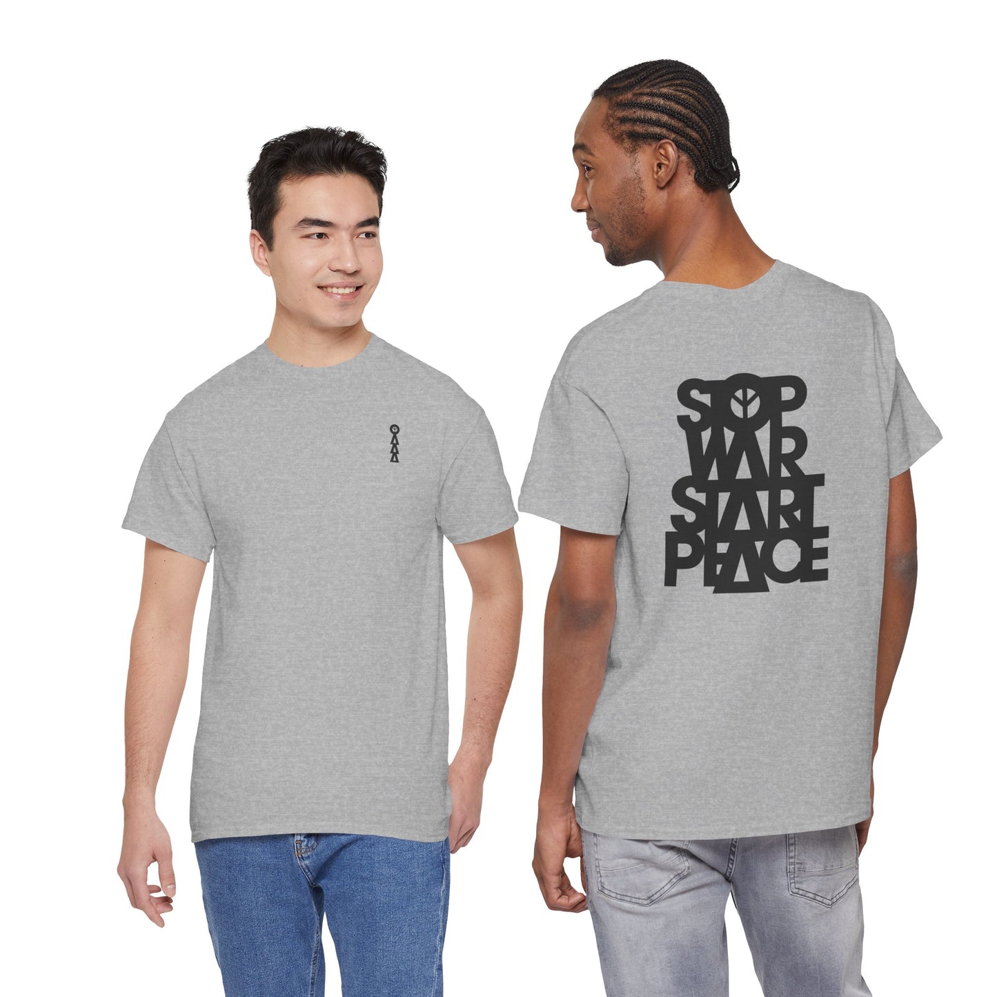 STOP WAR START PEACE Unisex Heavy Cotton Tee