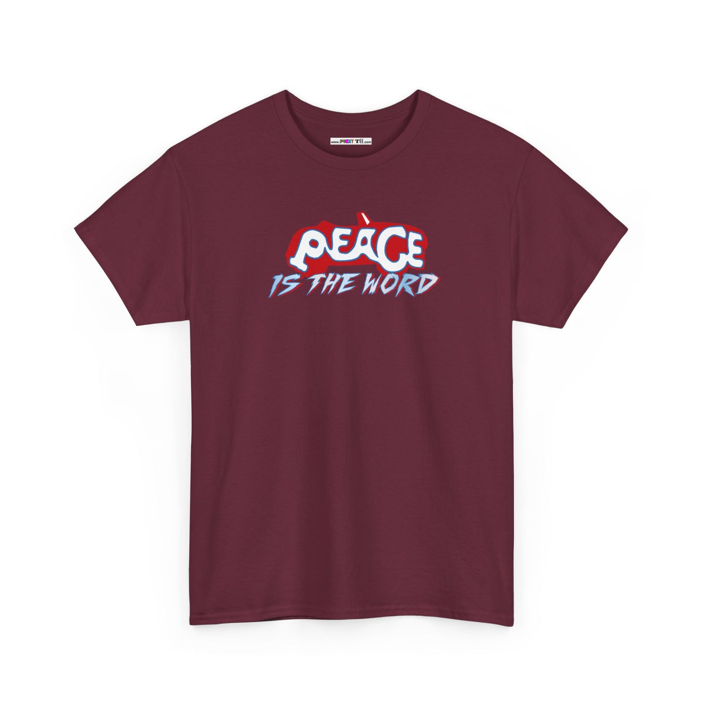 PEACE IS THE WORD Unisex Heavy Cotton Tee