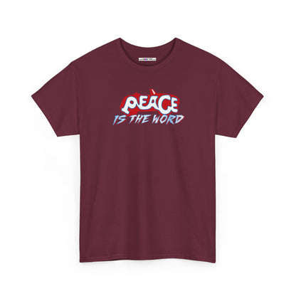 PEACE IS THE WORD Unisex Heavy Cotton Tee