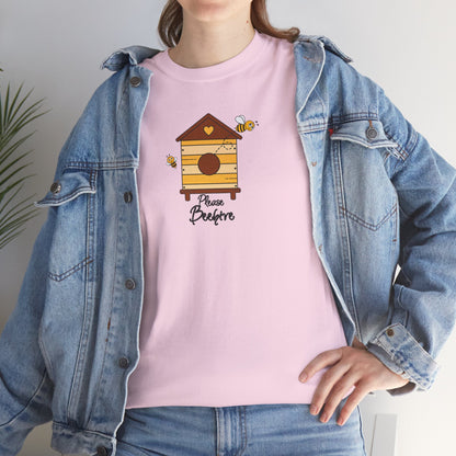 Please Beehive Unisex Heavy Cotton Tee