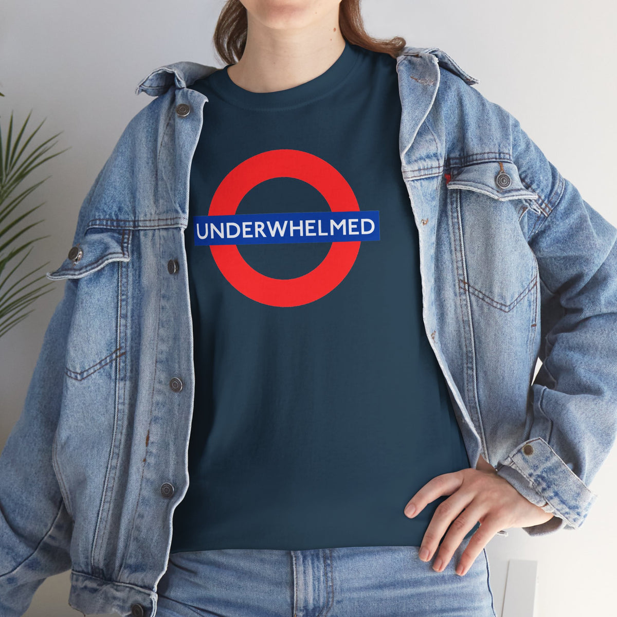 UNDERWHELMED Unisex Heavy Cotton Tee