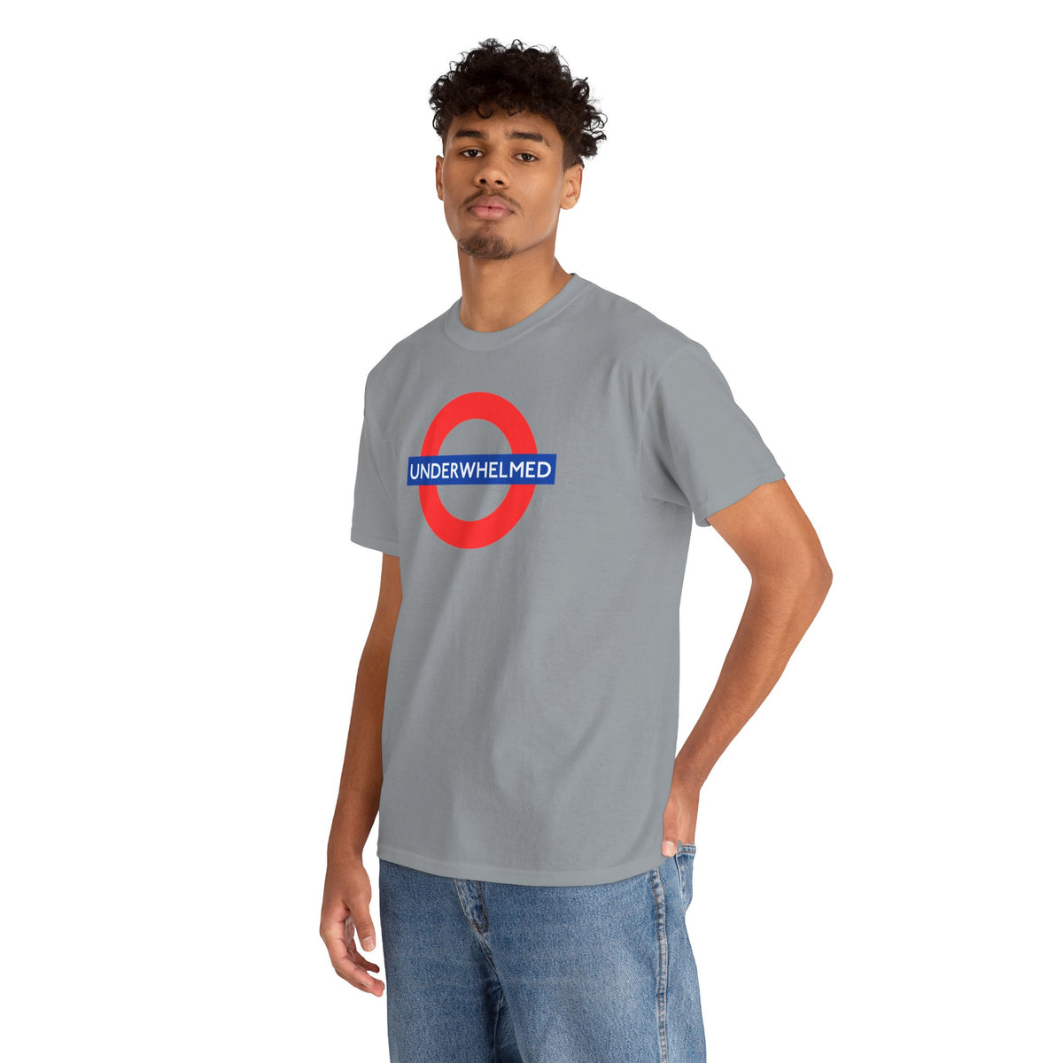 UNDERWHELMED Unisex Heavy Cotton Tee