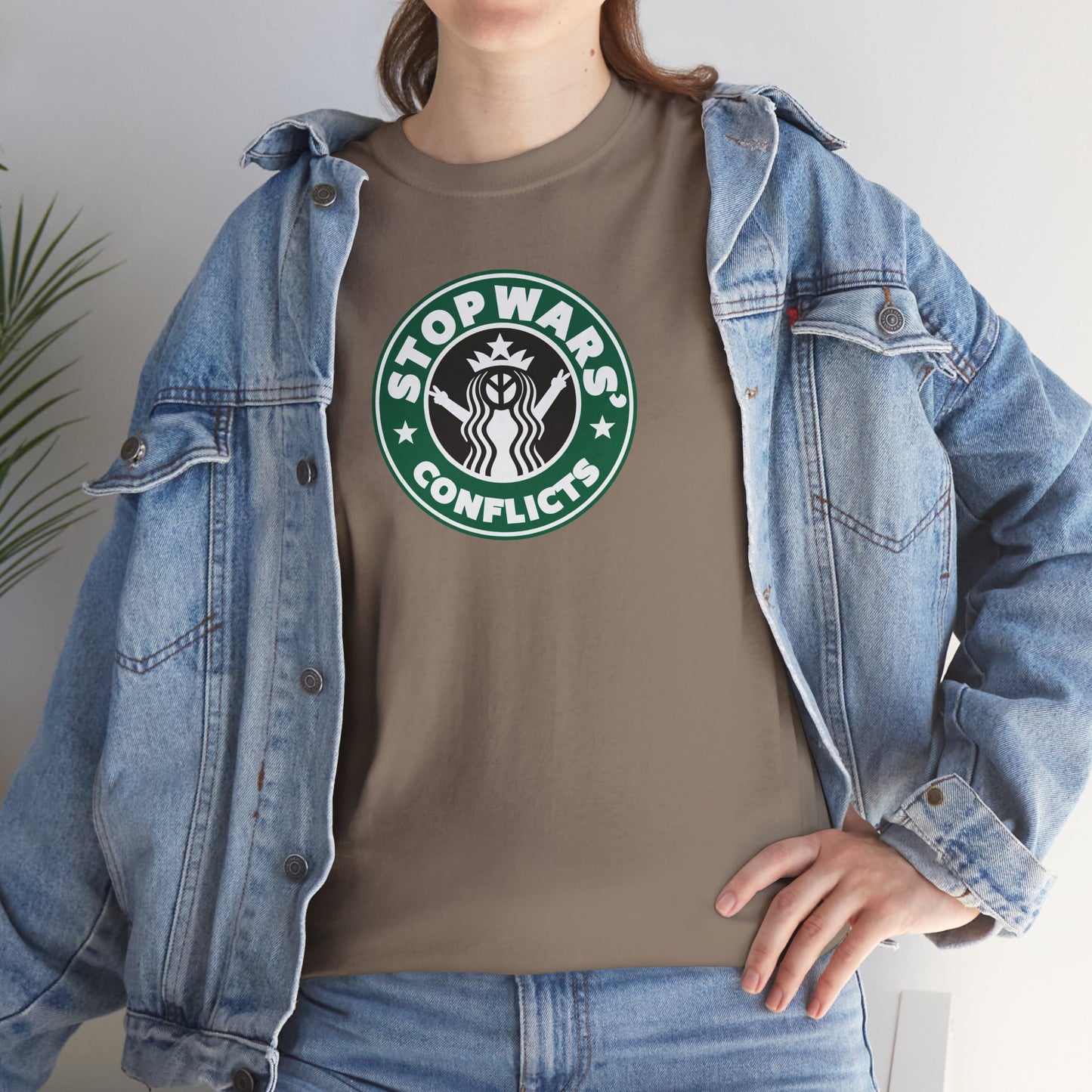 STOP WARS' CONFLICTS Unisex Heavy Cotton Tee