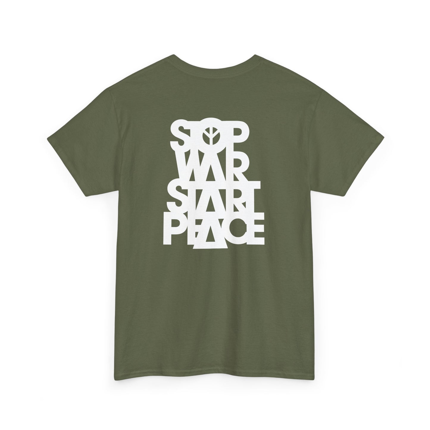 STOP WAR START PEACE Unisex Heavy Cotton Tee