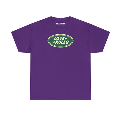 LOVE RULES Unisex Heavy Cotton Tee