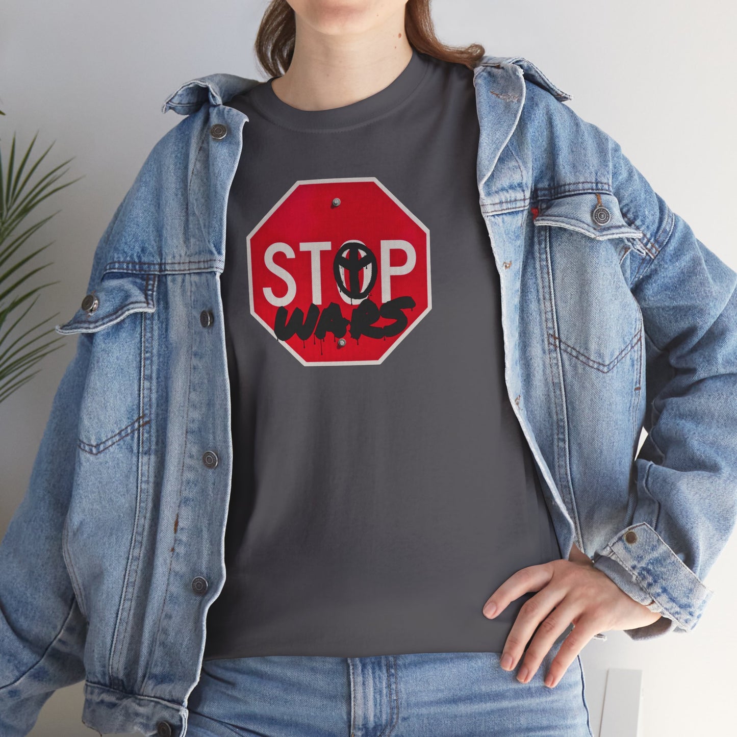 STOP wars Unisex Heavy Cotton Tee