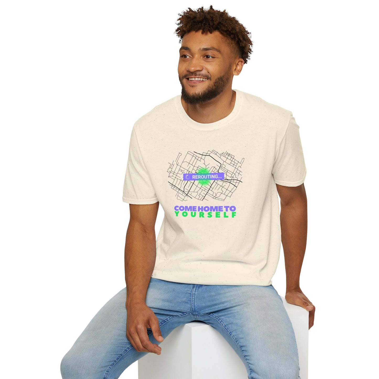 COME HOME T0 YOURSELF Unisex Softstyle 100% Cotton T-Shirt