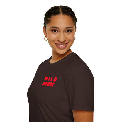 WILD AT HEART Unisex Softstyle 100% Cotton T-Shirt