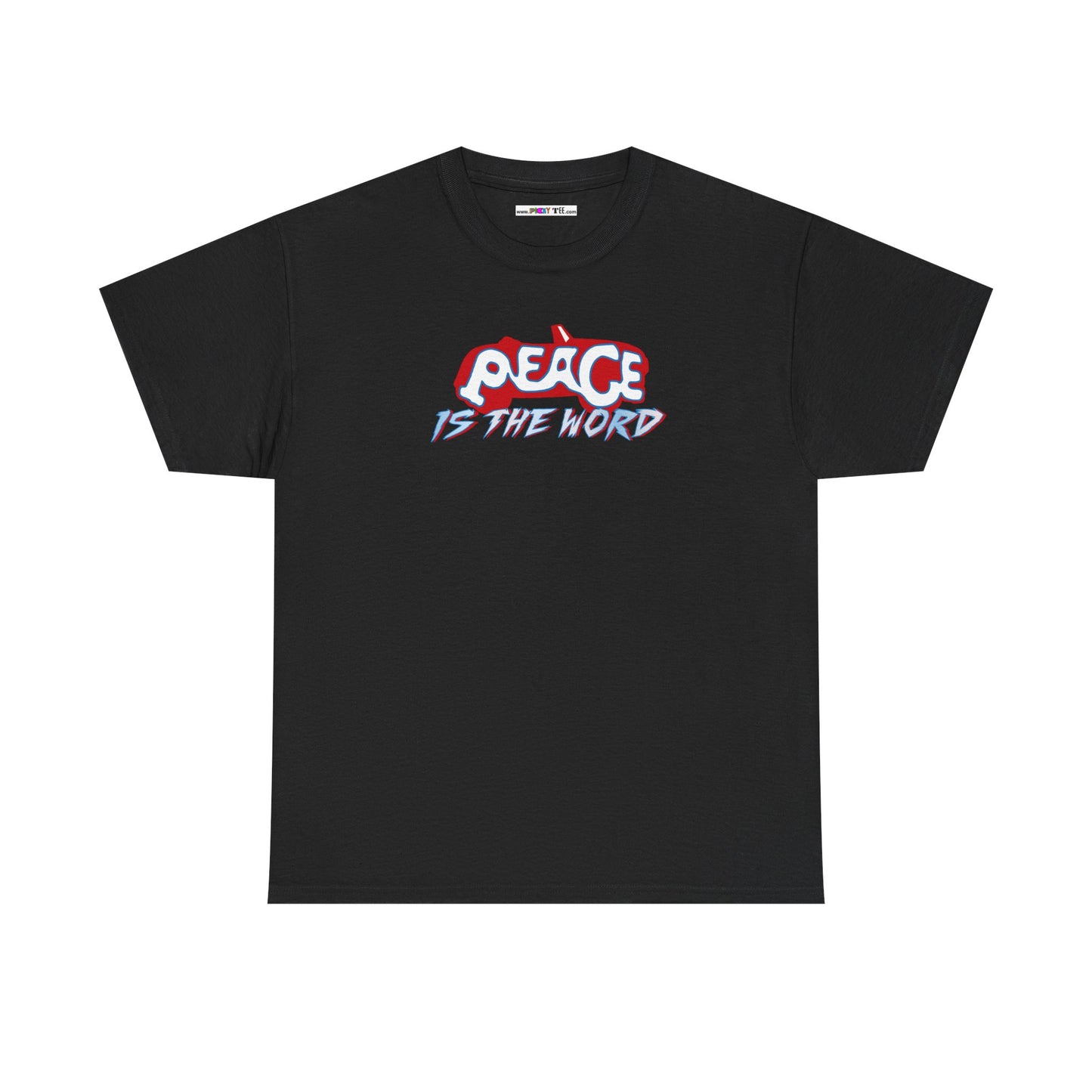 PEACE IS THE WORD Unisex Heavy Cotton Tee