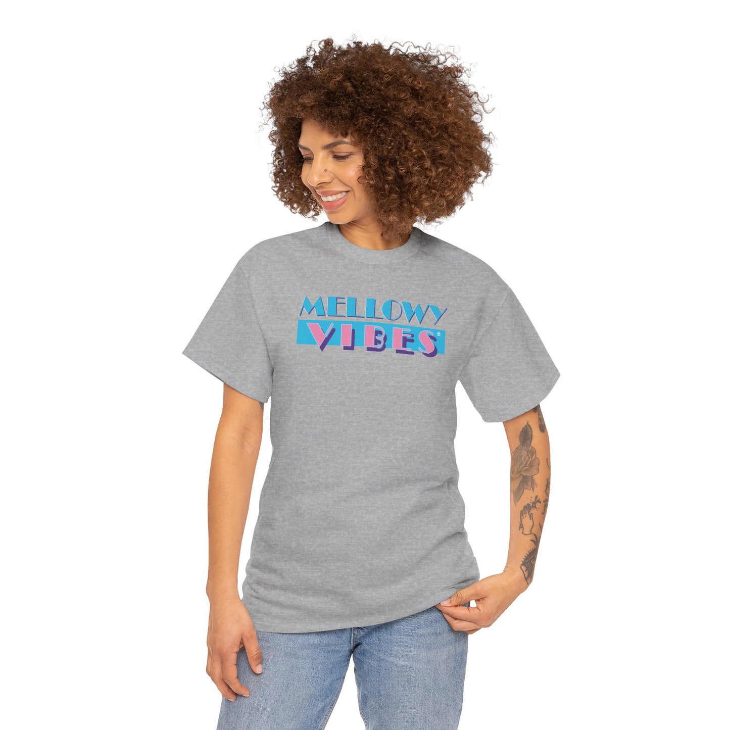 MELLOWY VIBES Unisex Heavy Cotton Tee