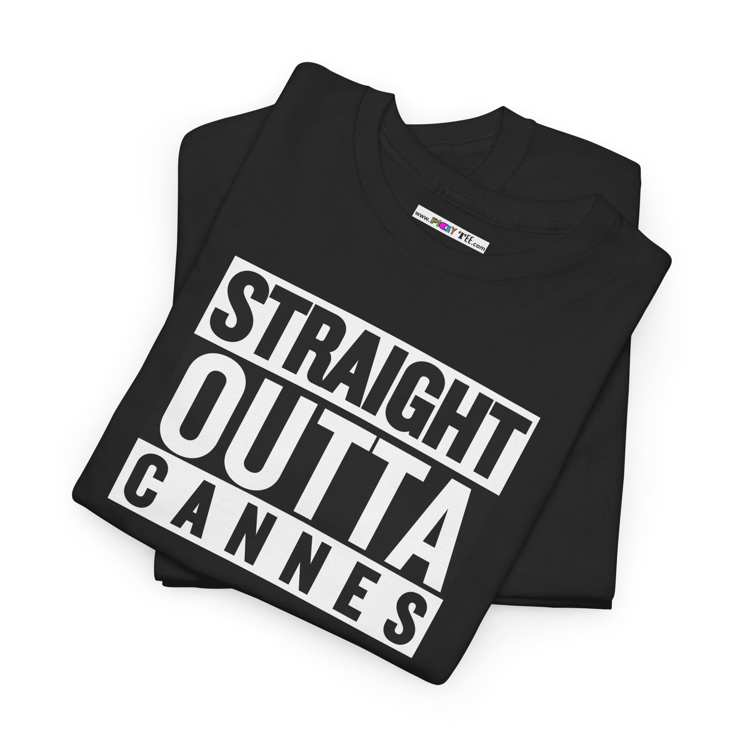 STRAIGHT OUTTA CANNES Unisex Heavy Cotton Tee