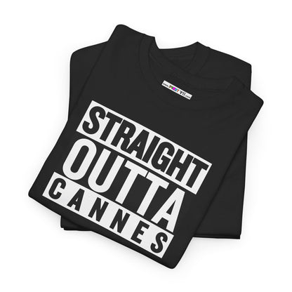 STRAIGHT OUTTA CANNES Unisex Heavy Cotton Tee