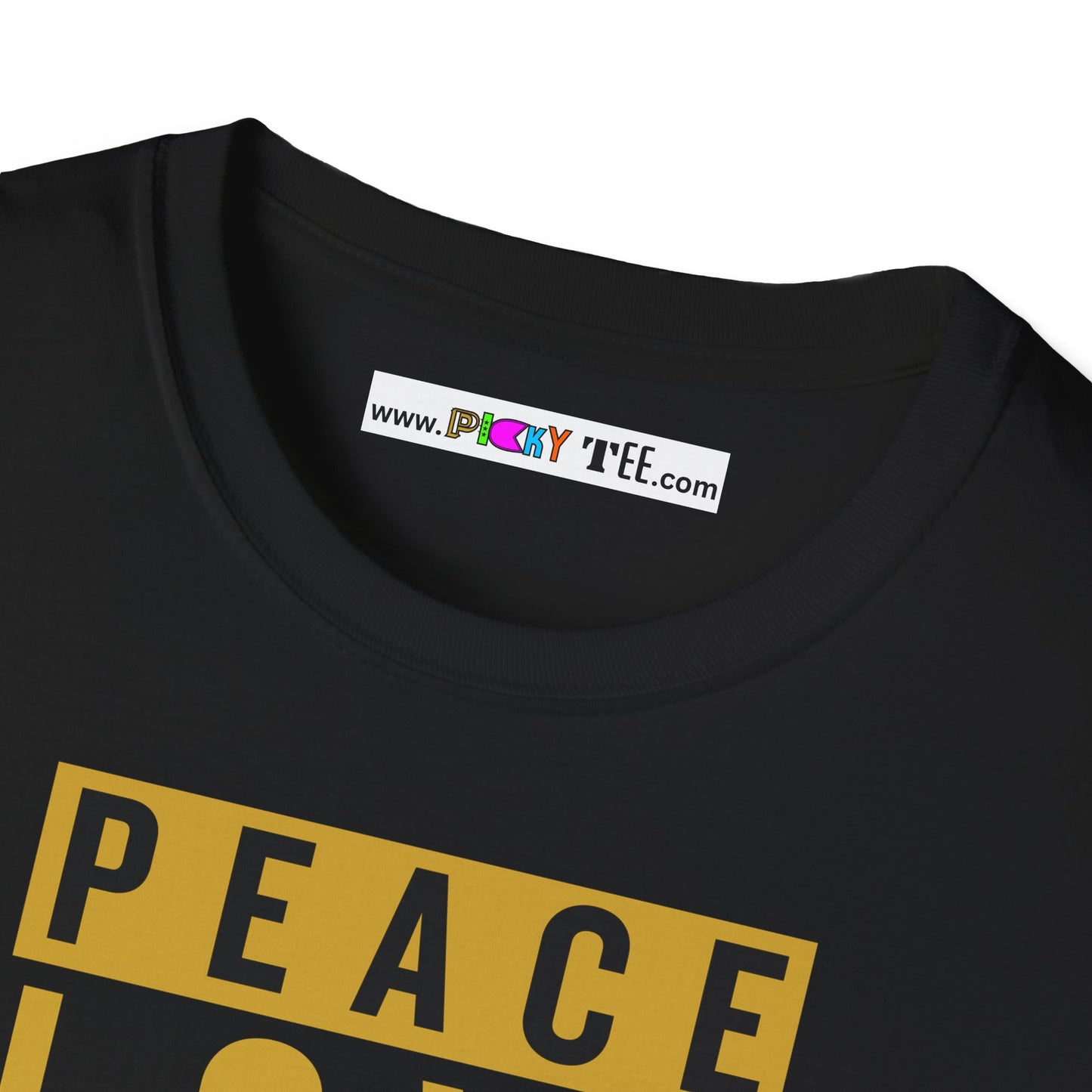 PEACE-LOVE-UNITY Unisex Softstyle 100% Cotton T-Shirt