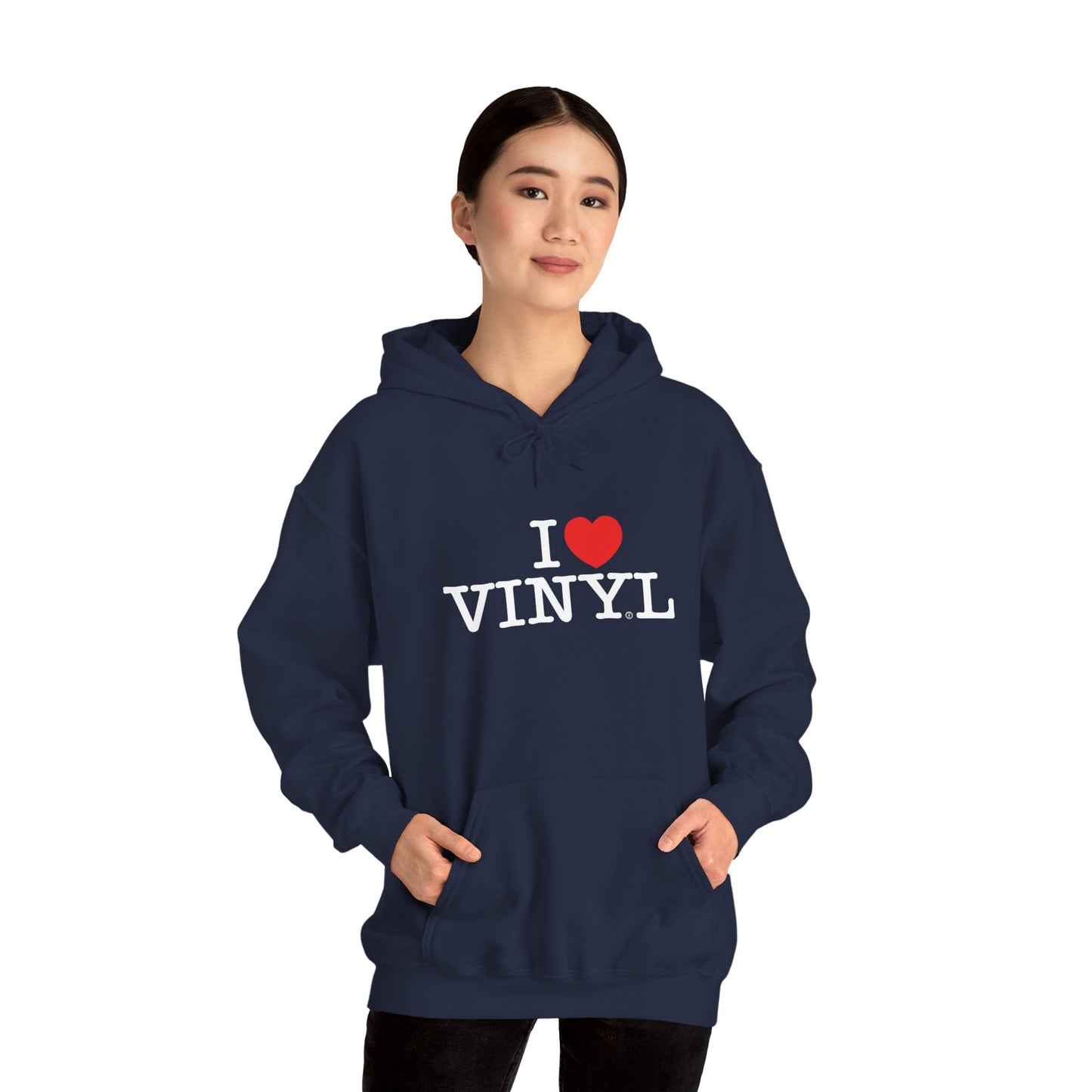 I ❤️ VINYL Unisex Heavy Blend™ Hooded Sweatshirt