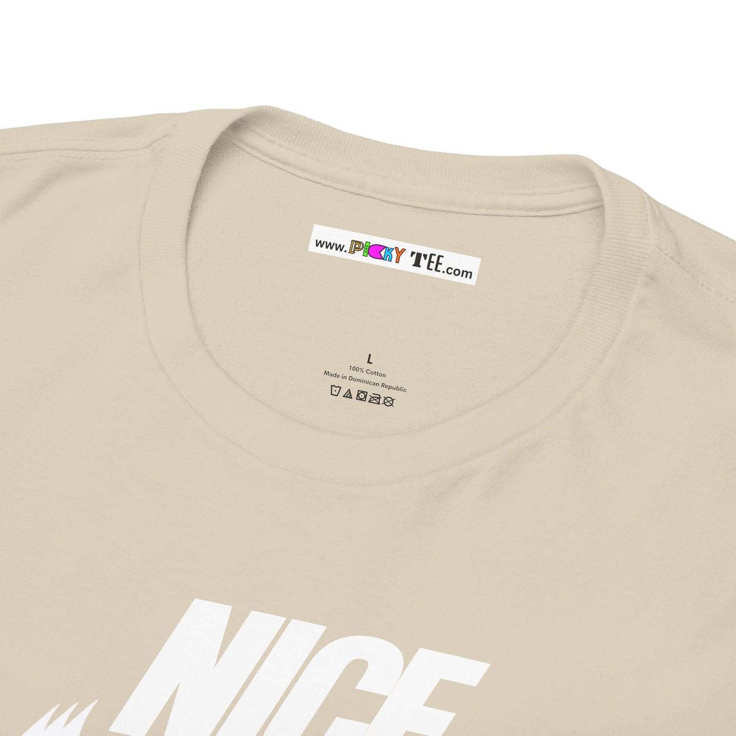 NICE... JUST BE. Unisex Heavy Cotton Tee
