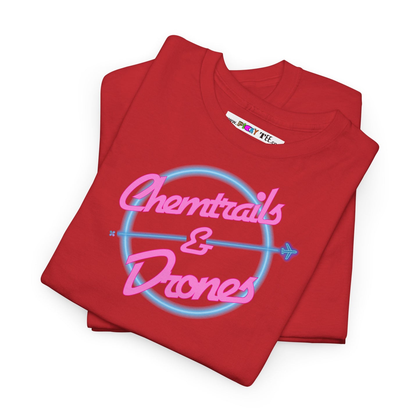 Chemtrails & Drones Unisex Heavy Cotton Tee