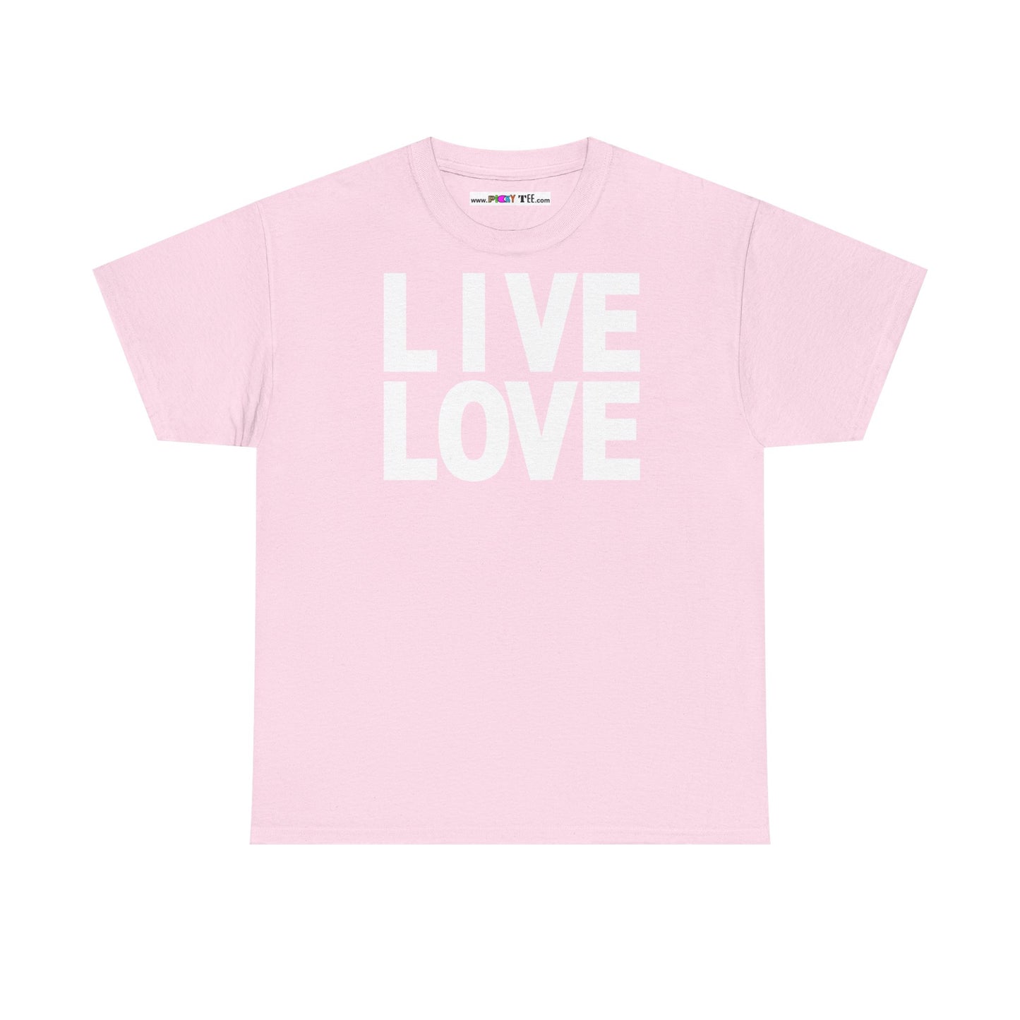 LIVE LOVE Unisex Heavy Cotton Tee