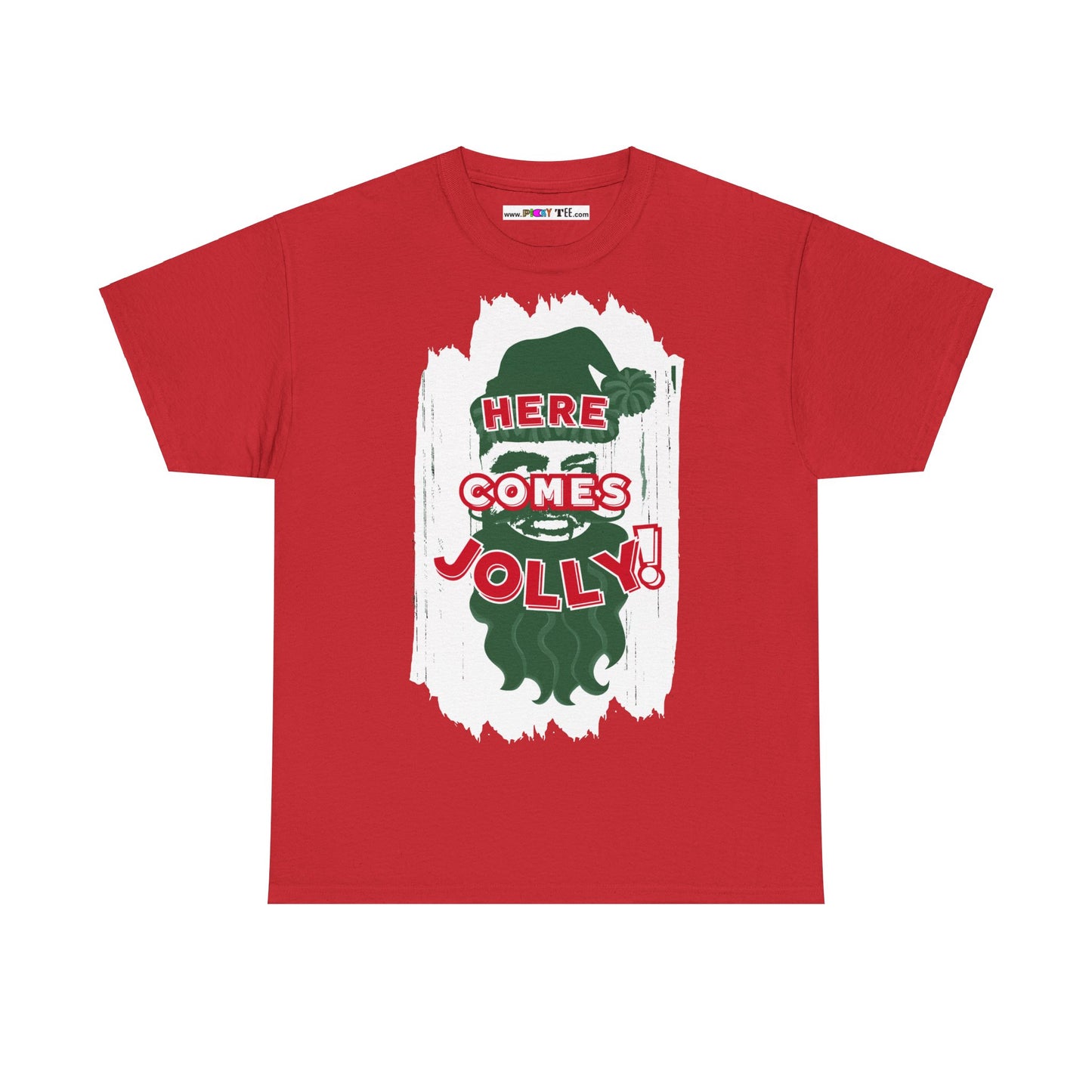 HERE COMES JOLLY!  Unisex Heavy Cotton Tee