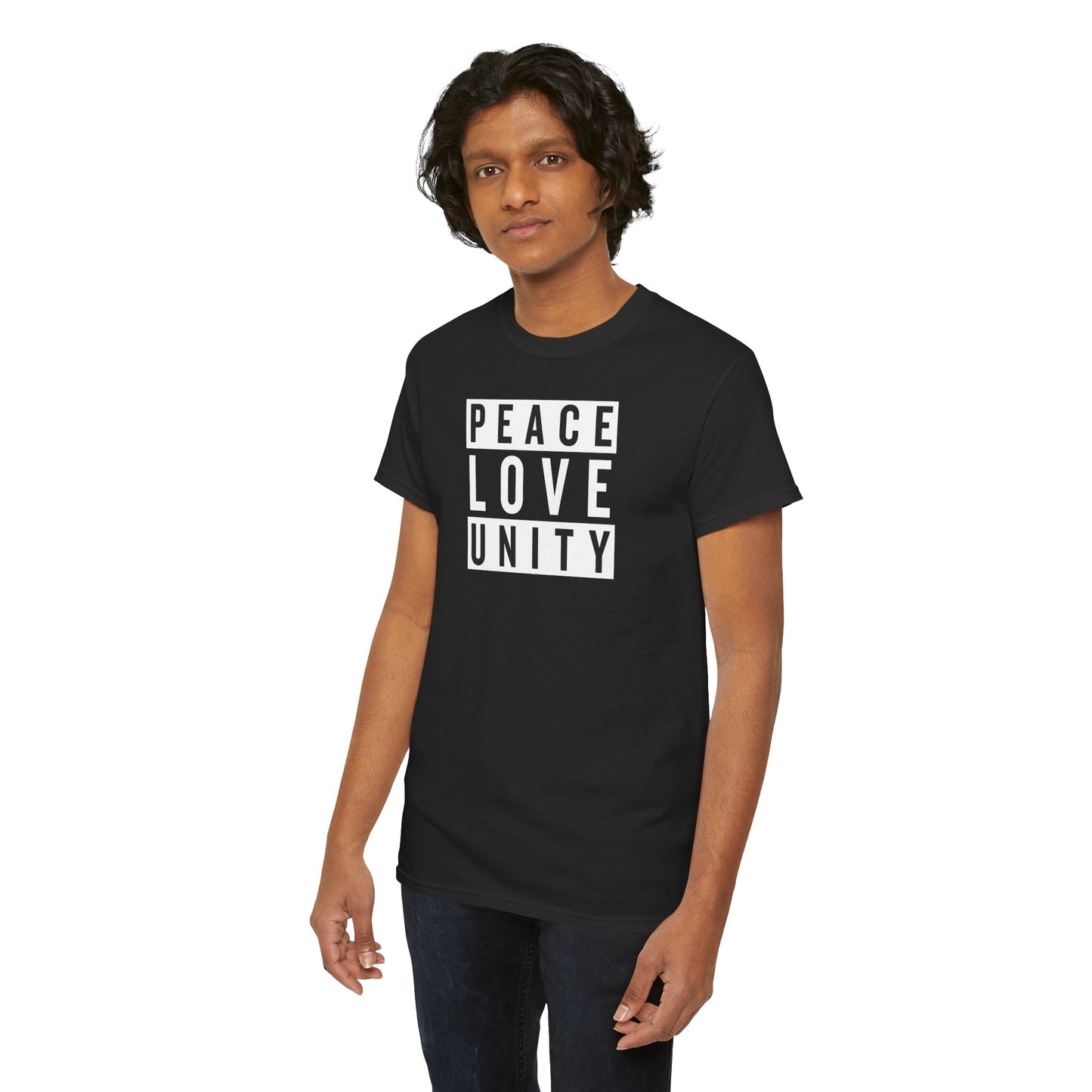 PEACELOVEUNITY Unisex Heavy Cotton Tee