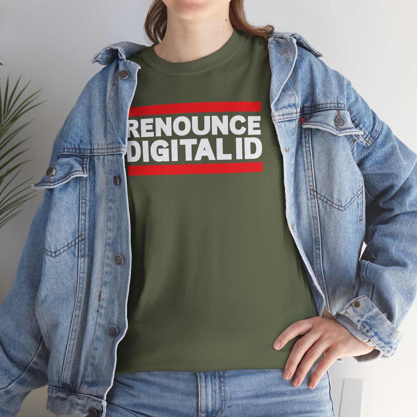 RENOUNCE DIGITAL ID Unisex Heavy Cotton Tee