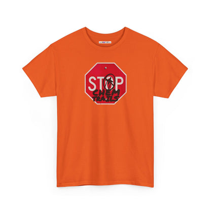STOP chem trails Unisex Heavy Cotton Tee
