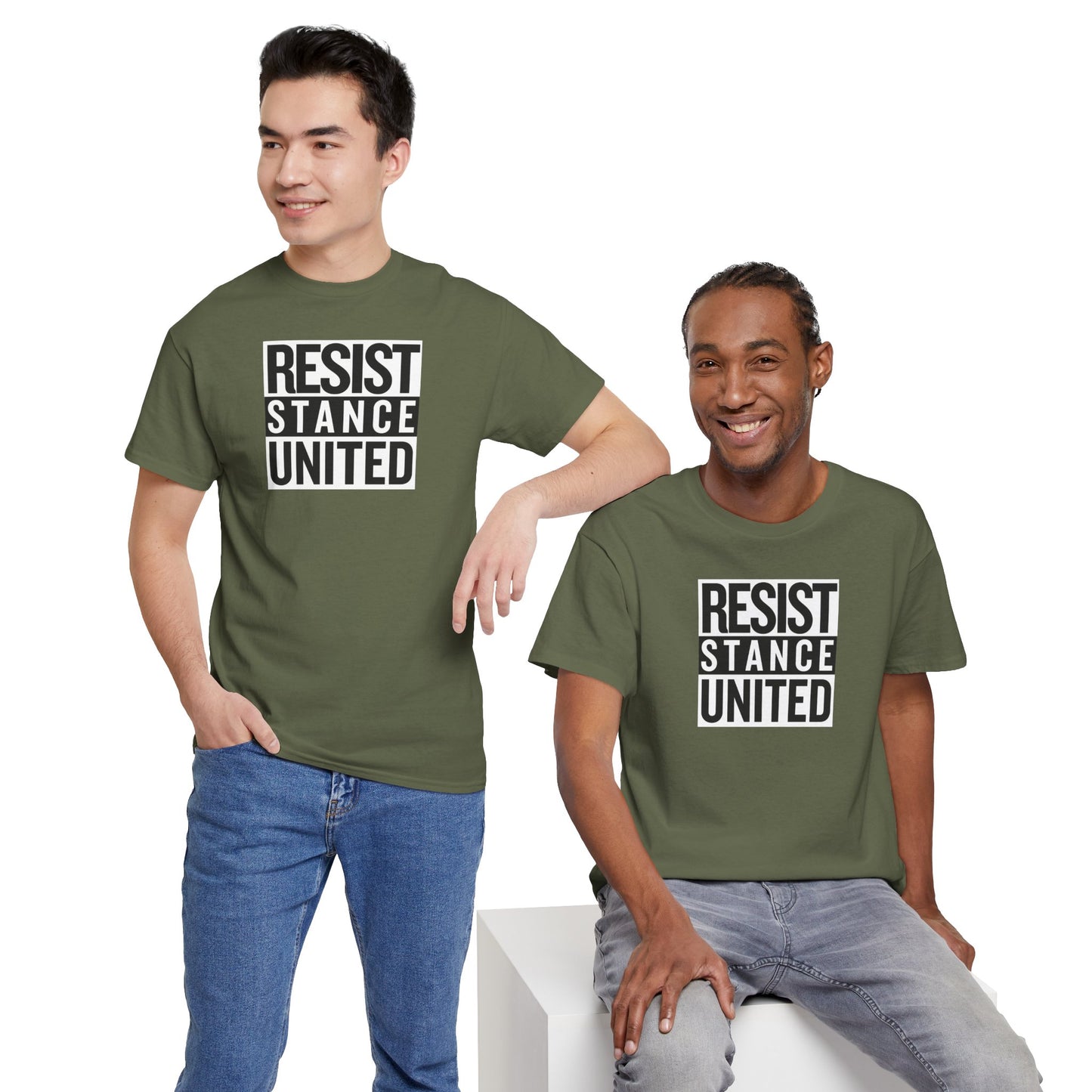 RESIST STANCE UNITED Unisex Heavy Cotton Tee
